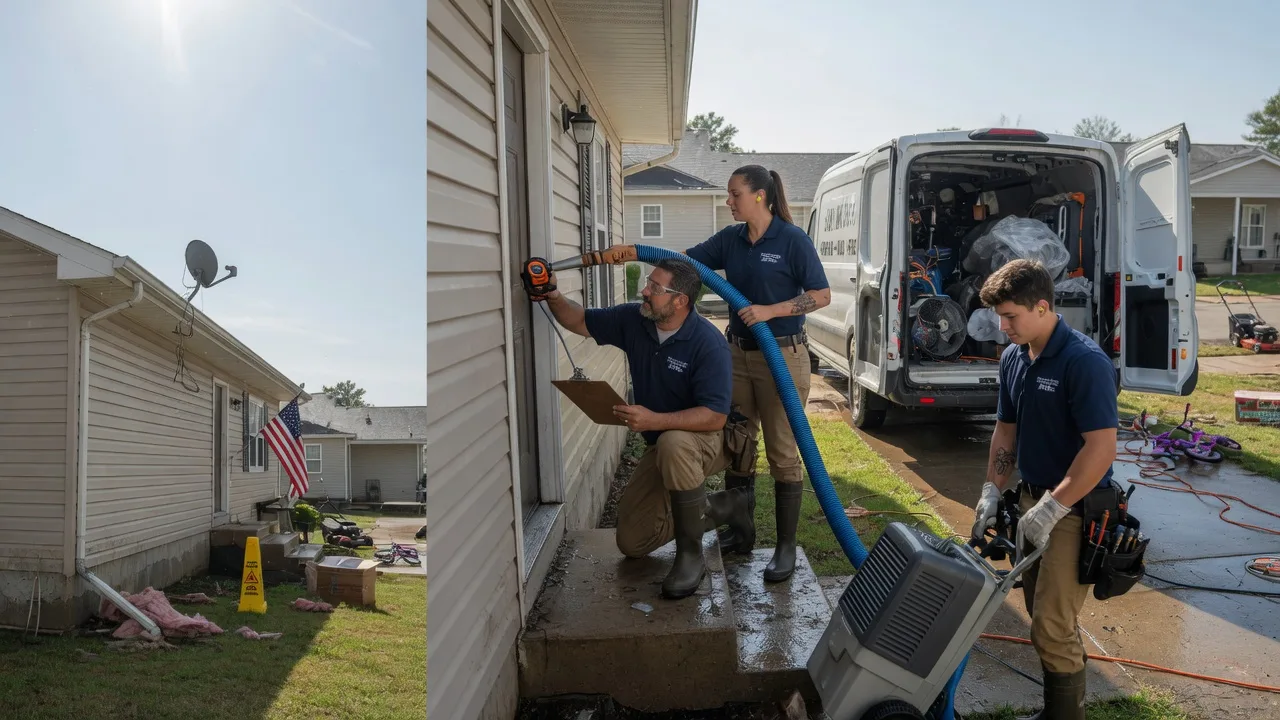 Ceiling Water Damage Restoration in Goodwine, IL near me